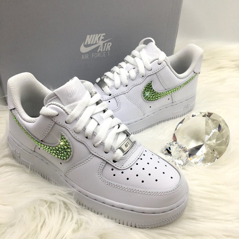Swarovski Bling Nike Air Force 1 '07 Low White